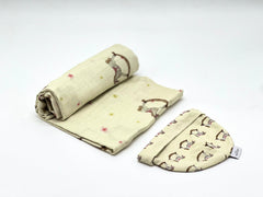 HORSE MUSLIN SWADDLE MTM