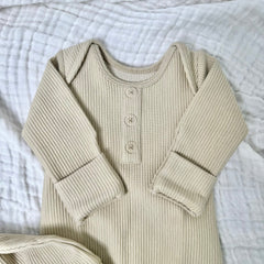 RIBBED JERSEY KNOTTED GOWN MTM