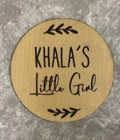 KHALA'S LITTLE GIRL PLAQUE MTM