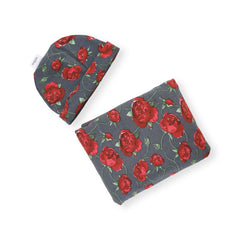 RED ROSE JERSEY SWADDLE MTM