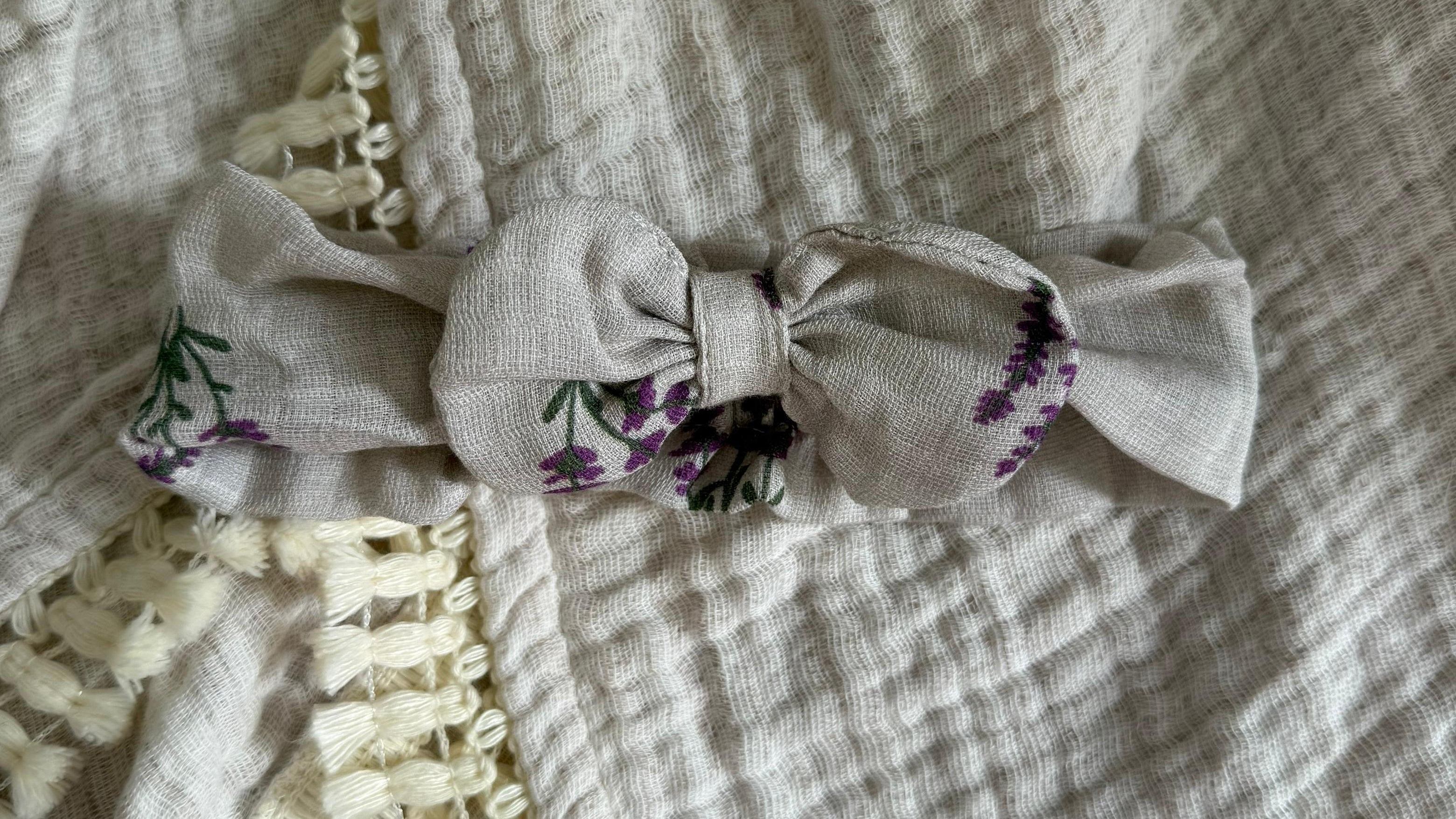 LAVENDER MUSLIN SWADDLE MTM