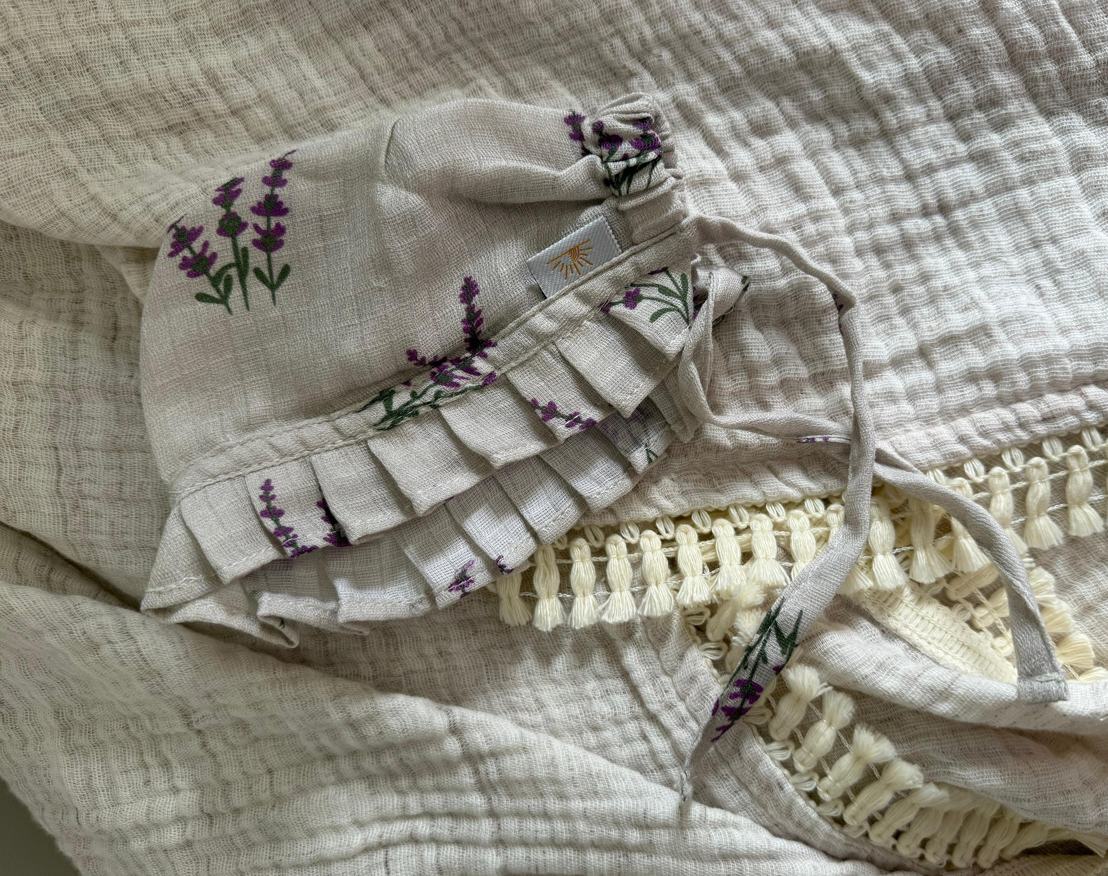 LAVENDER MUSLIN SWADDLE MTM