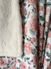 SERENITY ROSES FLANNEL BLANKET MTM