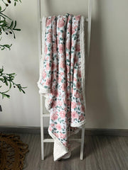 SERENITY ROSES FLANNEL BLANKET MTM