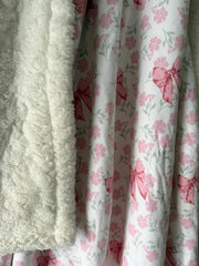 BOWS & PETAL FLANNEL BLANKET MTM