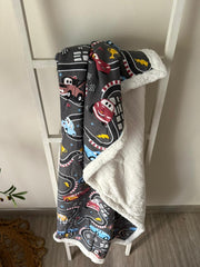 DRIVE IN DREAM FLANNEL BLANKET