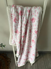 BOWS & PETAL FLANNEL BLANKET MTM