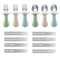 TODDLER FOLK & SPOON UTENSIL SET(pack of 2) MTM STORE