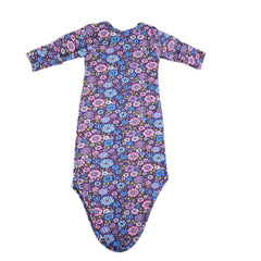 LAVENDER KNOTTED JERSEY GOWN