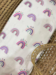 PURPLE RAINBOW JERSEY SWADDLE MTM