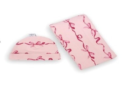 PINK RIBBON JERSEY SWADDLE