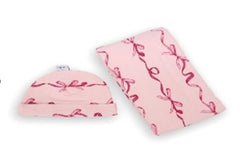 PINK RIBBON JERSEY SWADDLE