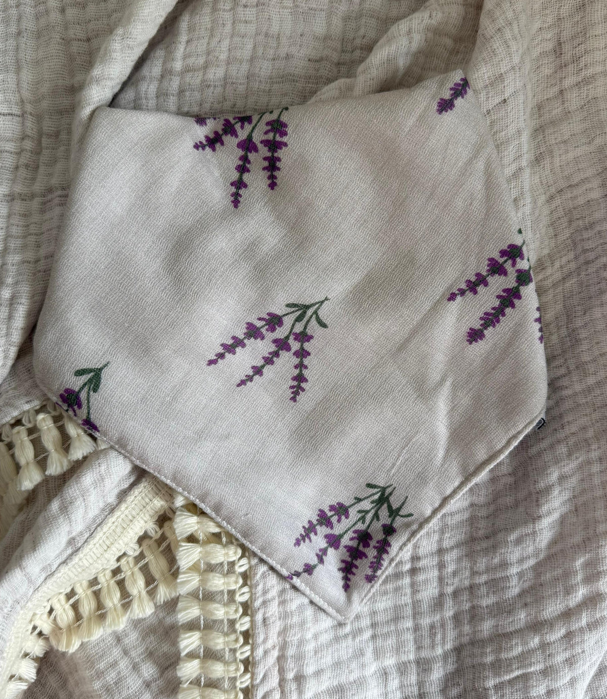 LAVENDER MUSLIN SWADDLE MTM