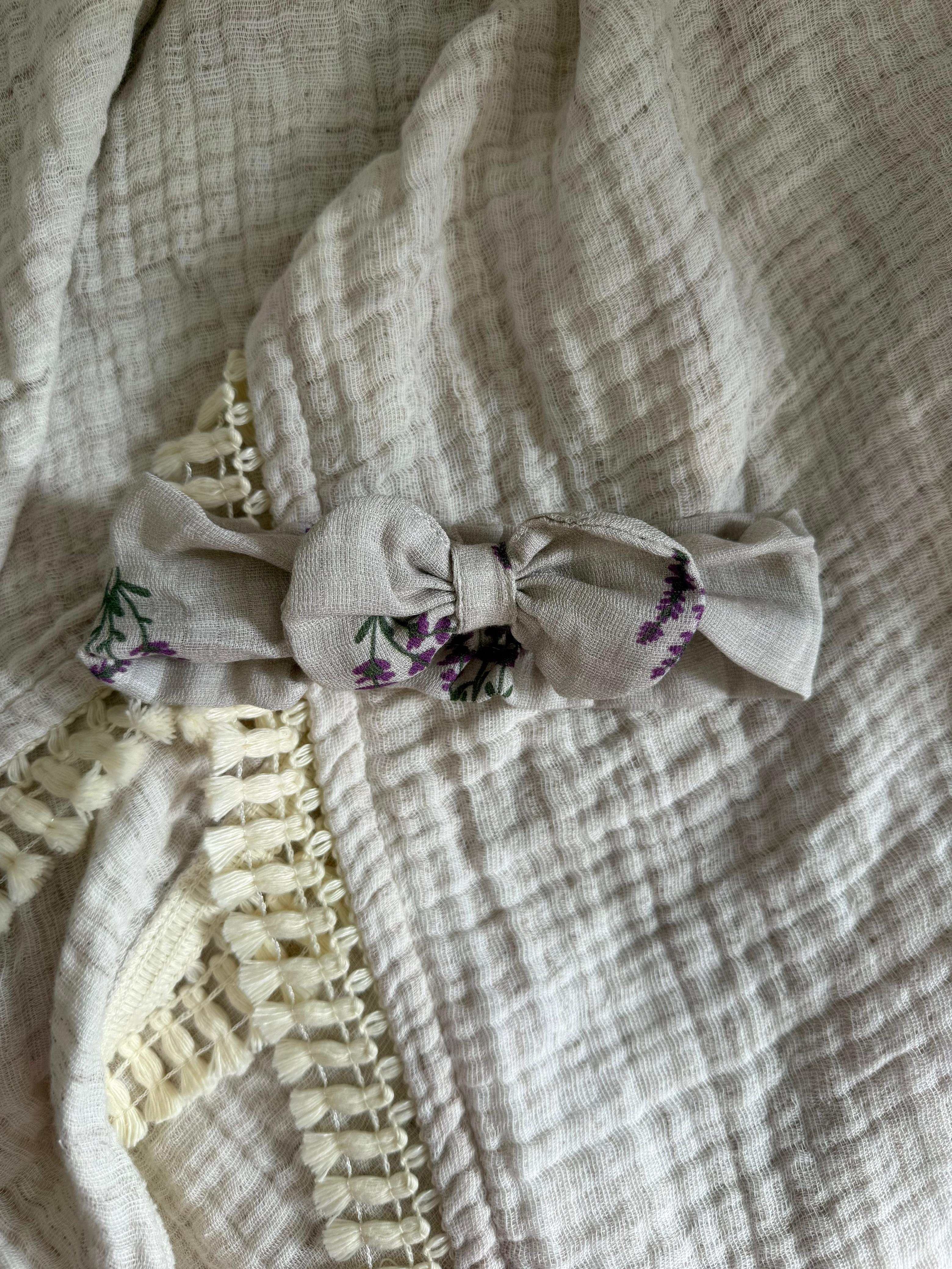 LAVENDER MUSLIN SWADDLE