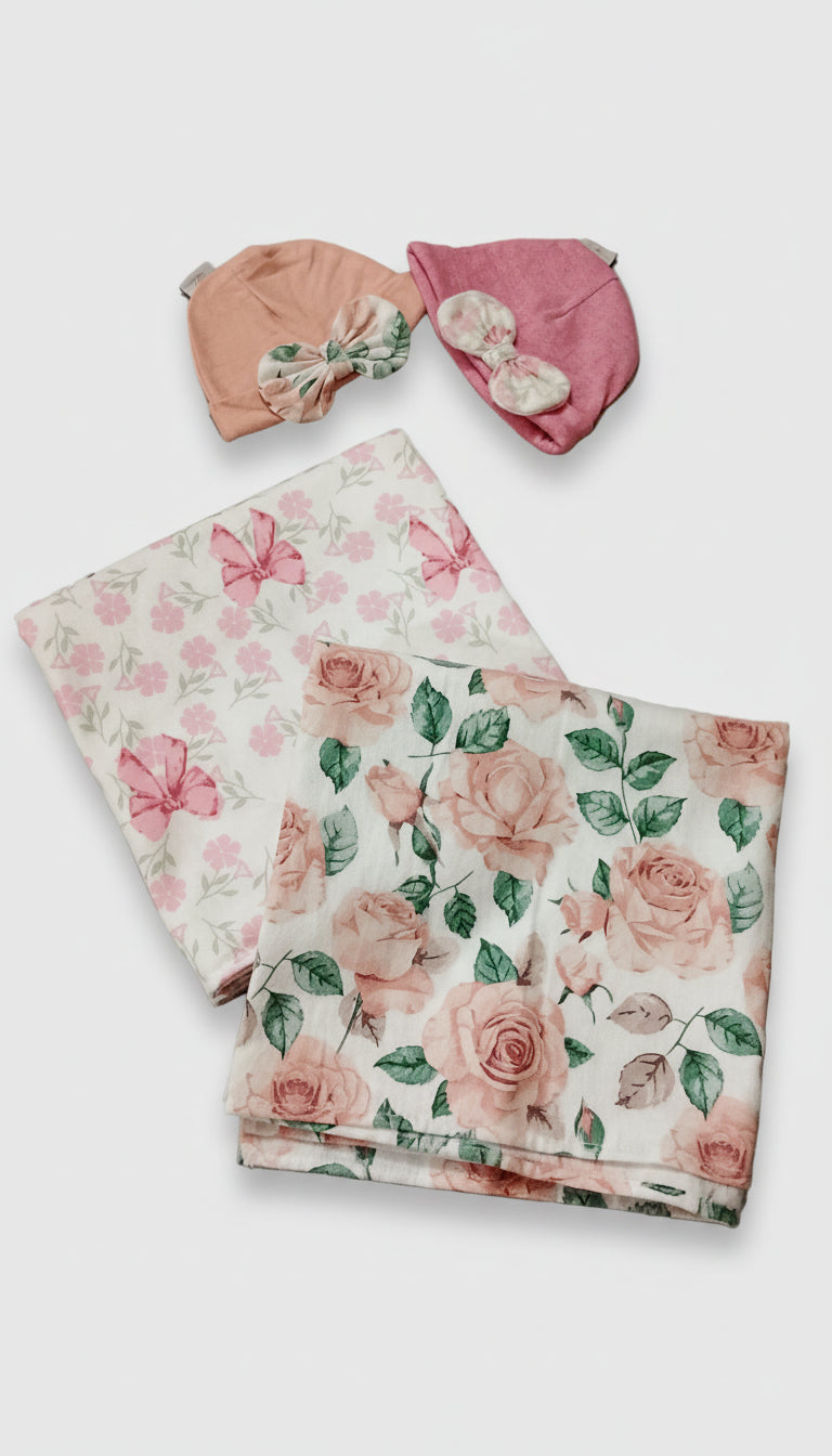 FLORISH FLANNEL SWADDLE