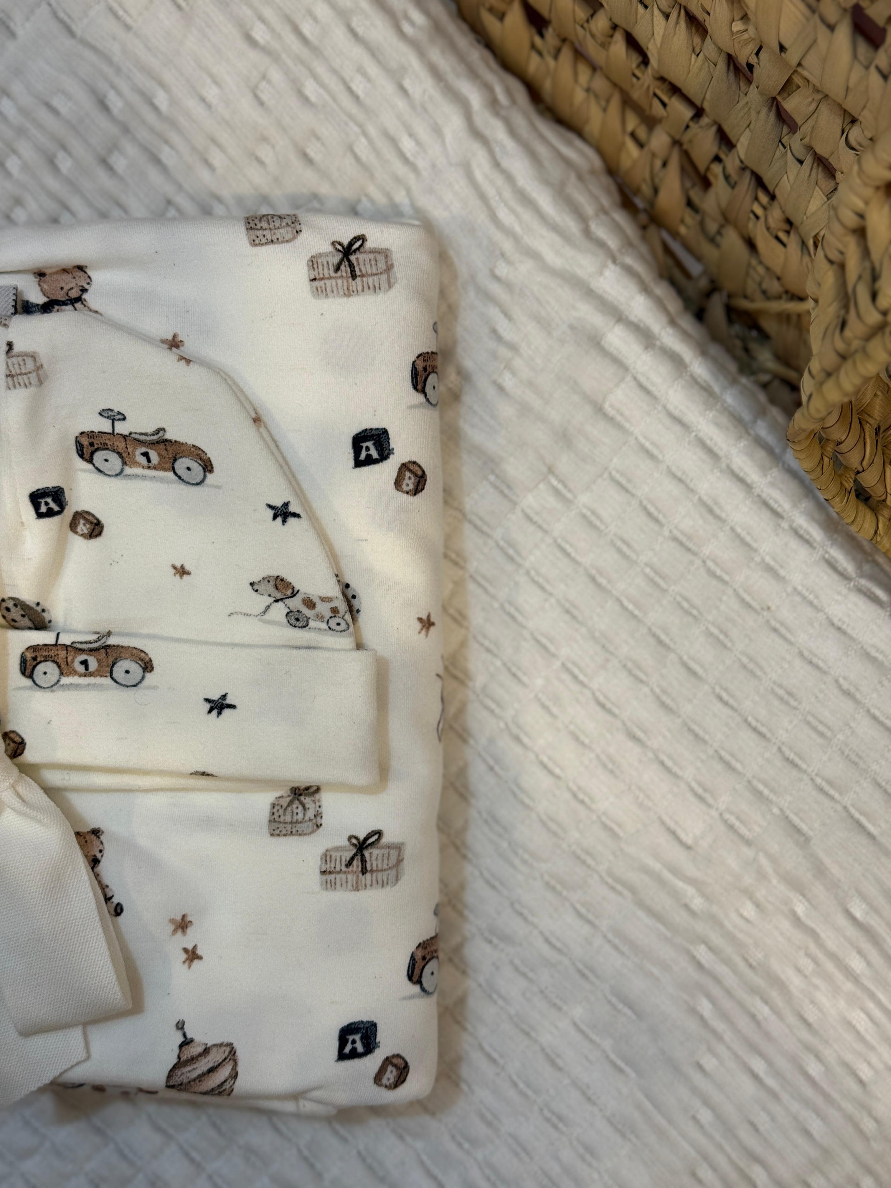 FUN WHEELS JERSEY SWADDLE